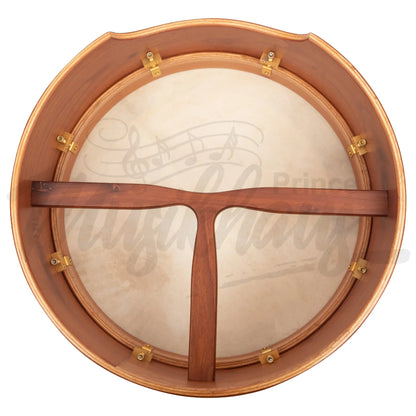 Muzikkon 16’’X6’’ Heartland Tunable Irish Bodhran Drum Deep Rim With T-Bar & Taped Finish