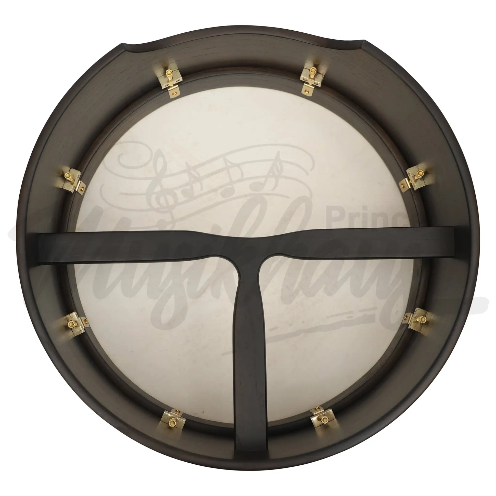 Muzikkon 16’’X6’’ Heartland Tunable Irish Bodhran Drum Deep Rim With T-Bar & Taped Finish