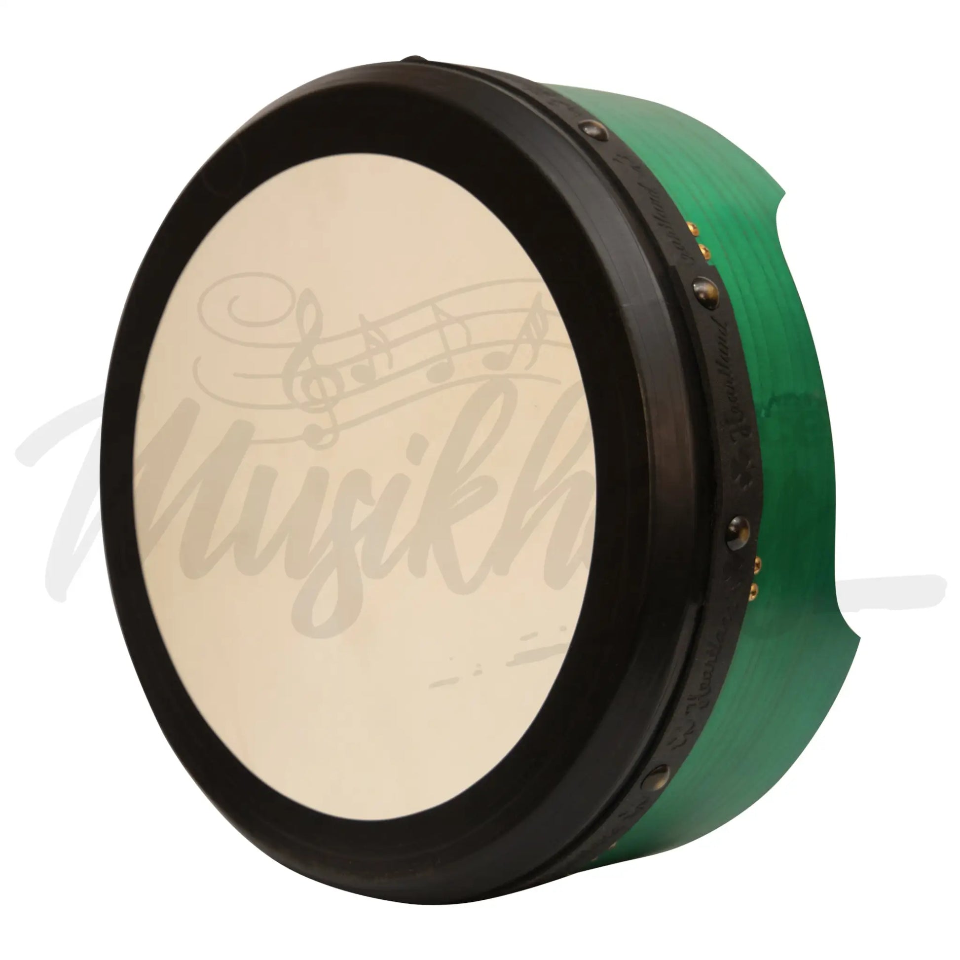 Muzikkon 16’’X6’’ Heartland Tunable Irish Bodhran Drum Deep Rim With T-Bar & Taped Finish