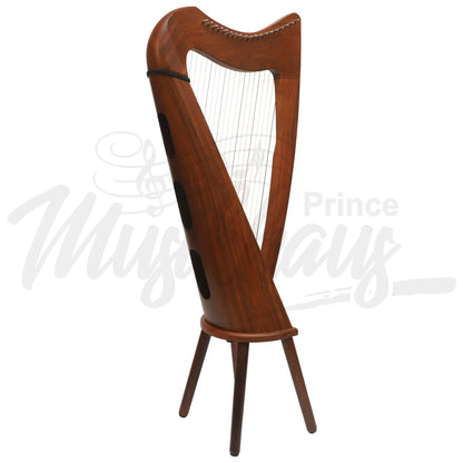 Muzikkon 19 String Claddagh Harp Rosewood