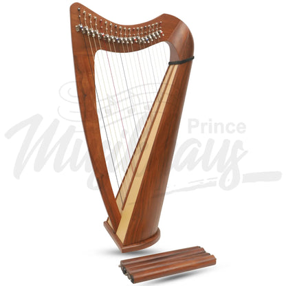 Muzikkon 19 String Claddagh Harp Rosewood