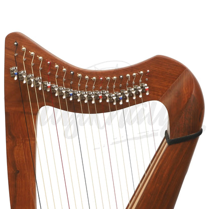 Muzikkon 19 String Claddagh Harp Rosewood