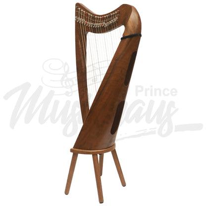 Muzikkon 19 String Claddagh Harp Walnut