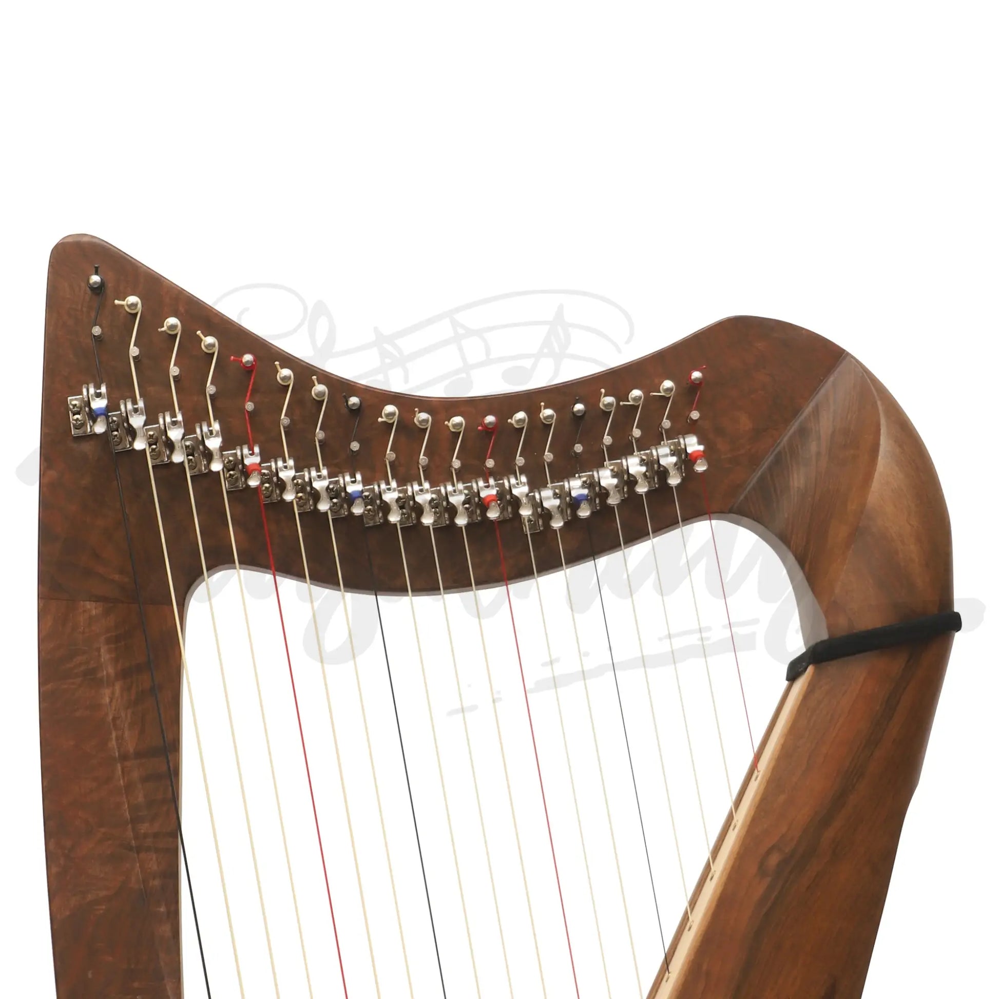 Muzikkon 19 String Claddagh Harp Walnut