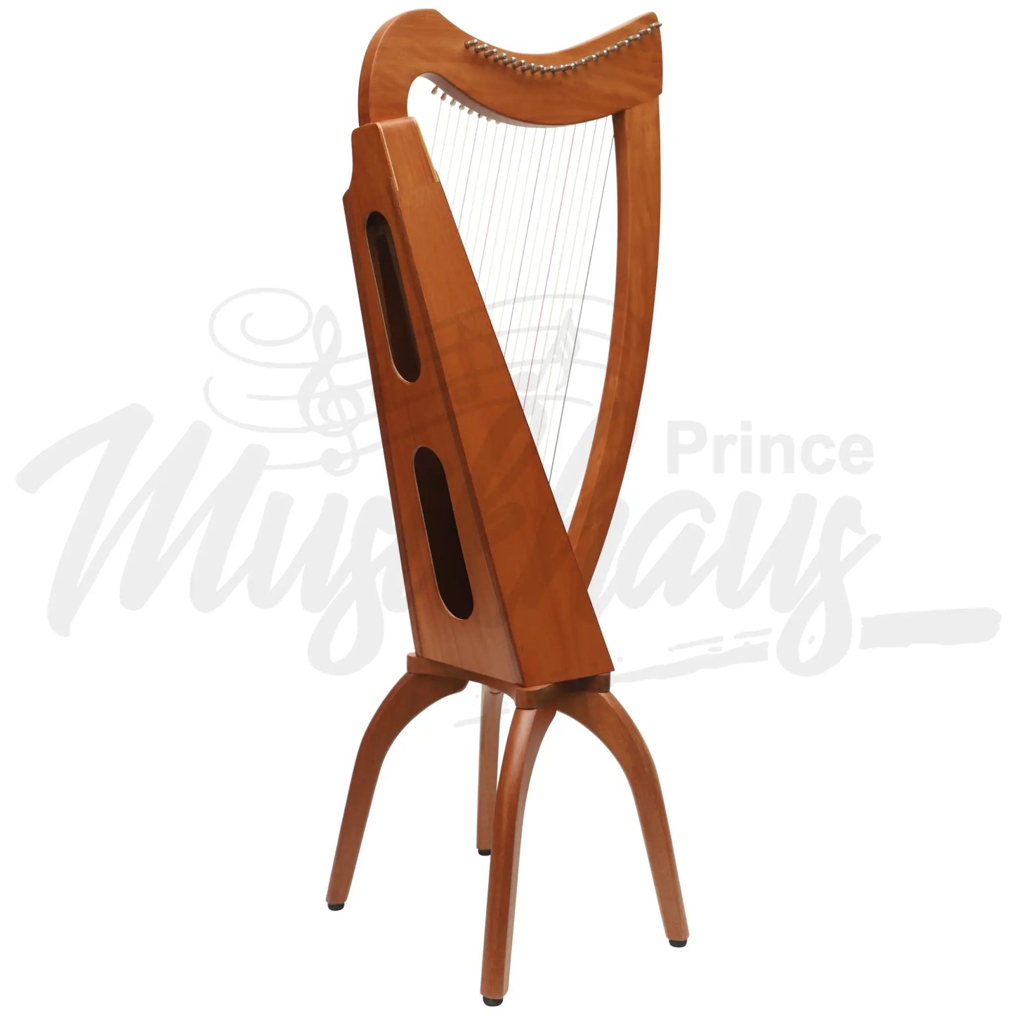 Muzikkon 19 String Trinity Cèilidh Harp Mahogany