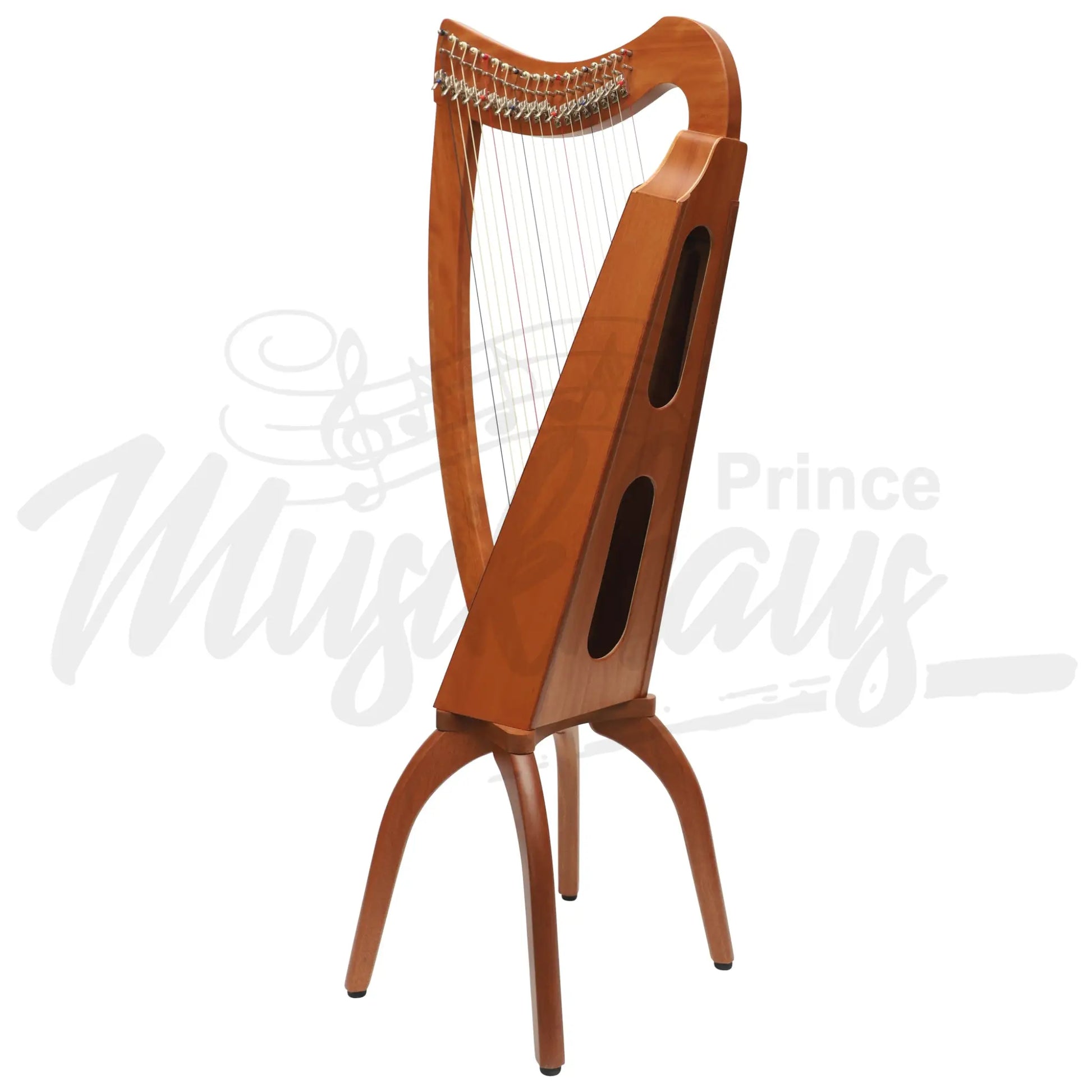 Muzikkon 19 String Trinity Cèilidh Harp Mahogany