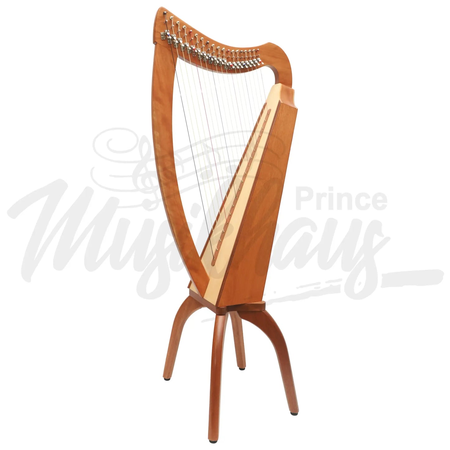 Muzikkon 19 String Trinity Cèilidh Harp Mahogany