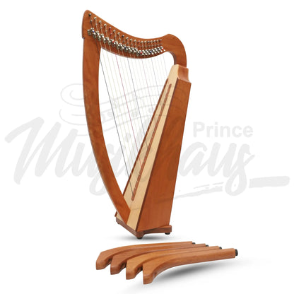 Muzikkon 19 String Trinity Cèilidh Harp Mahogany