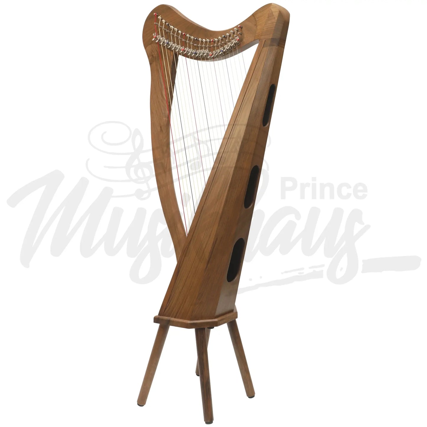 Muzikkon 22 String Ard Ri Harp Walnut