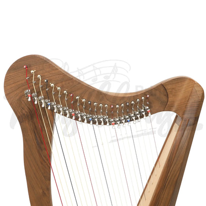 Muzikkon 22 String Ard Ri Harp Walnut