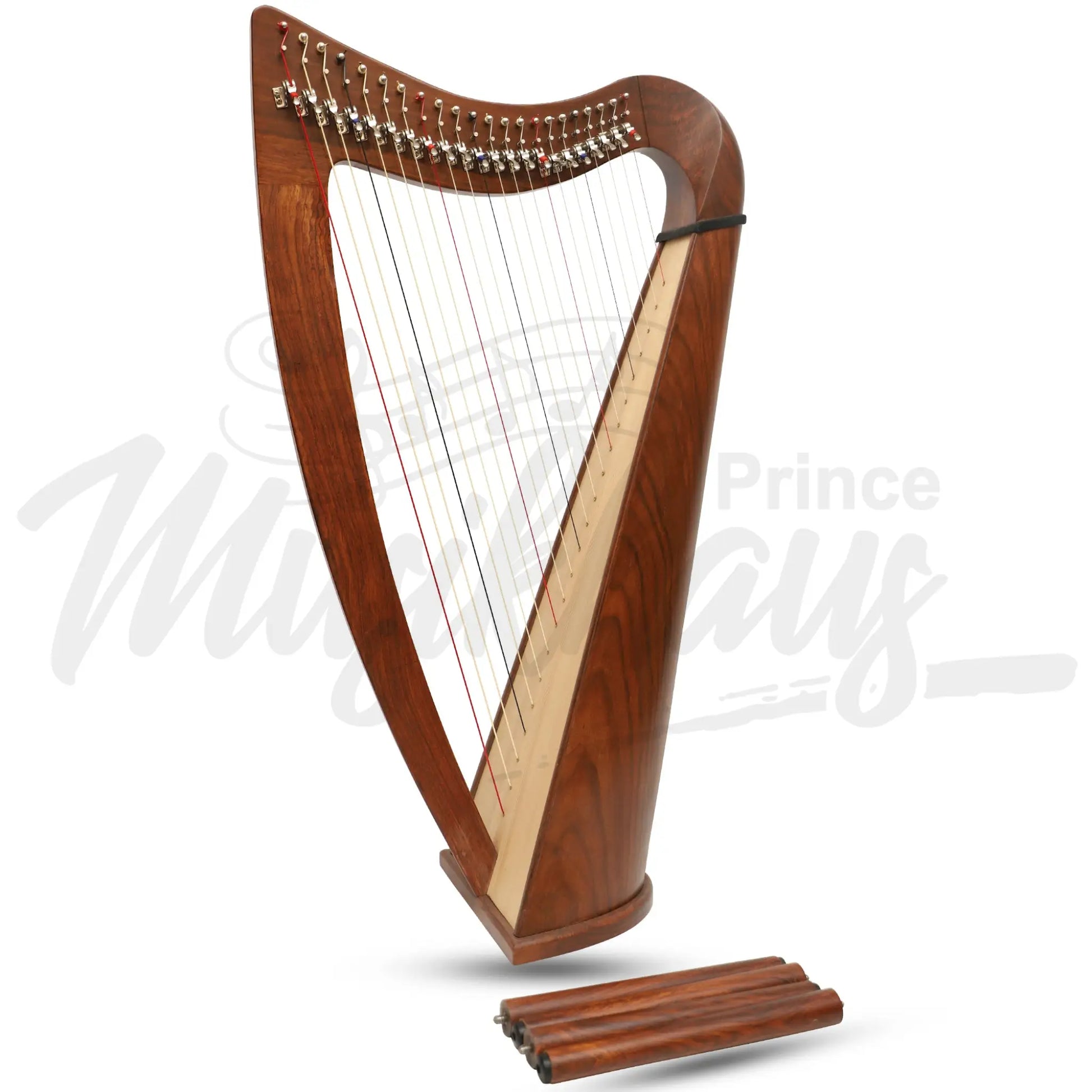 Muzikkon 22 String Claddagh Harp Rosewood