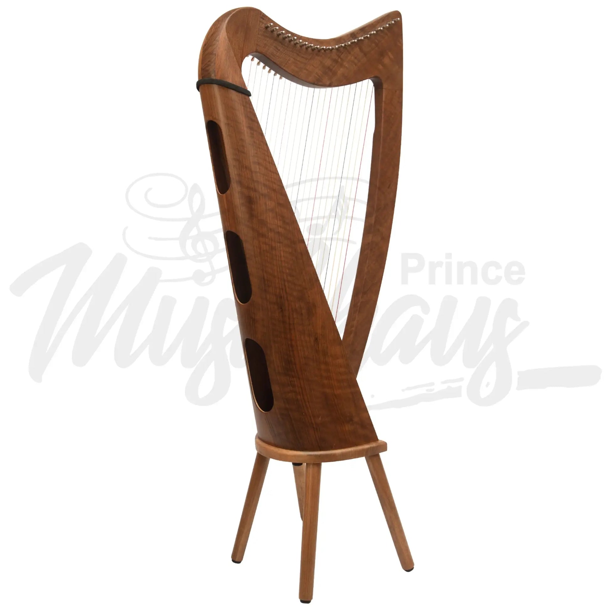 Muzikkon 22 String Claddagh Harp Walnut