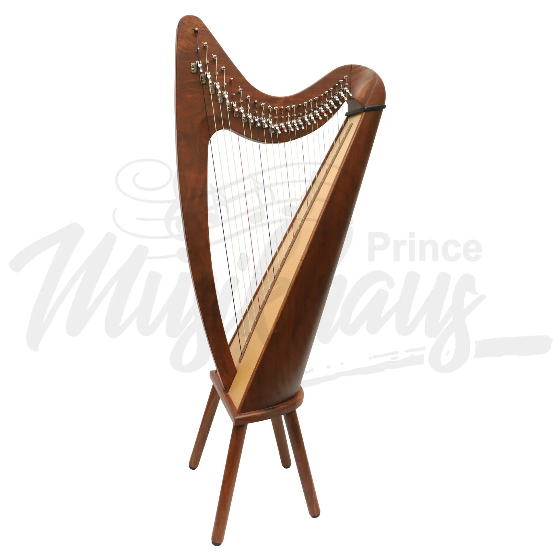 Muzikkon 24 String Claddagh Harp Rosewood