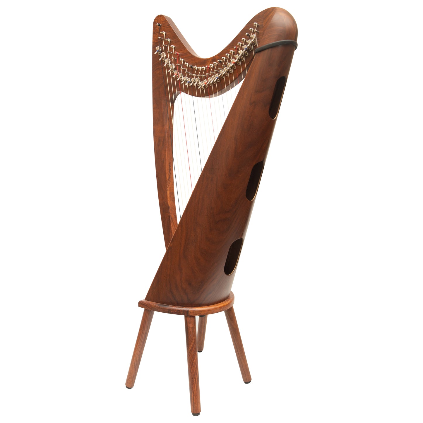 MUZIKKON 24 STRING CLADDAGH HARP ROSEWOOD