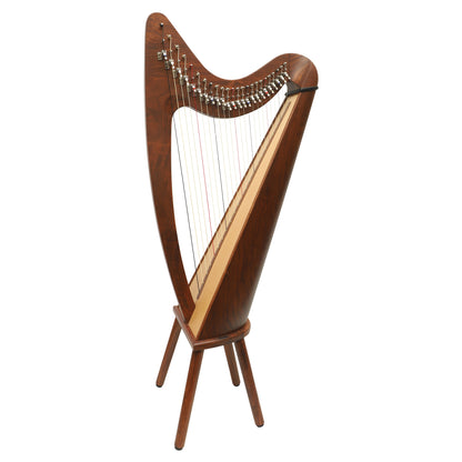 MUZIKKON 24 STRING CLADDAGH HARP ROSEWOOD