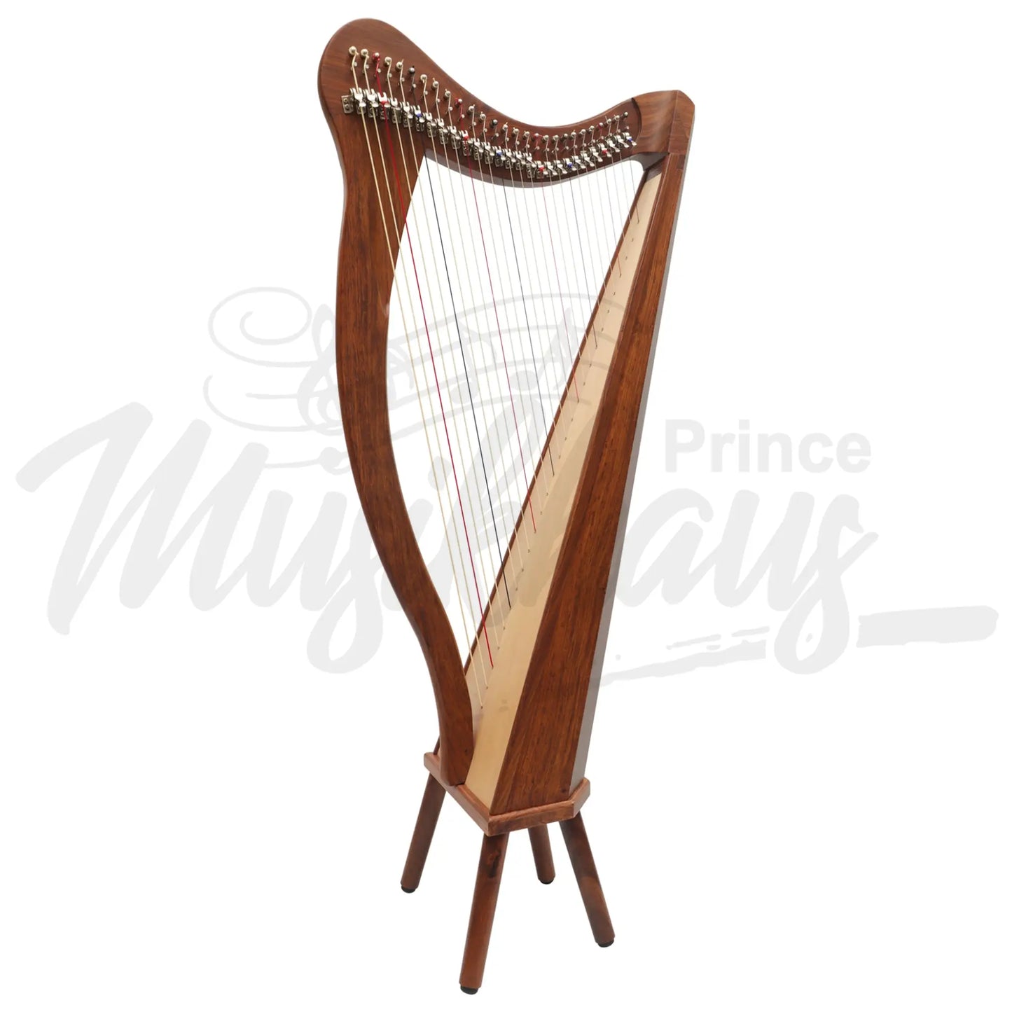 Muzikkon 27 String Ard Ri Harp Rosewood