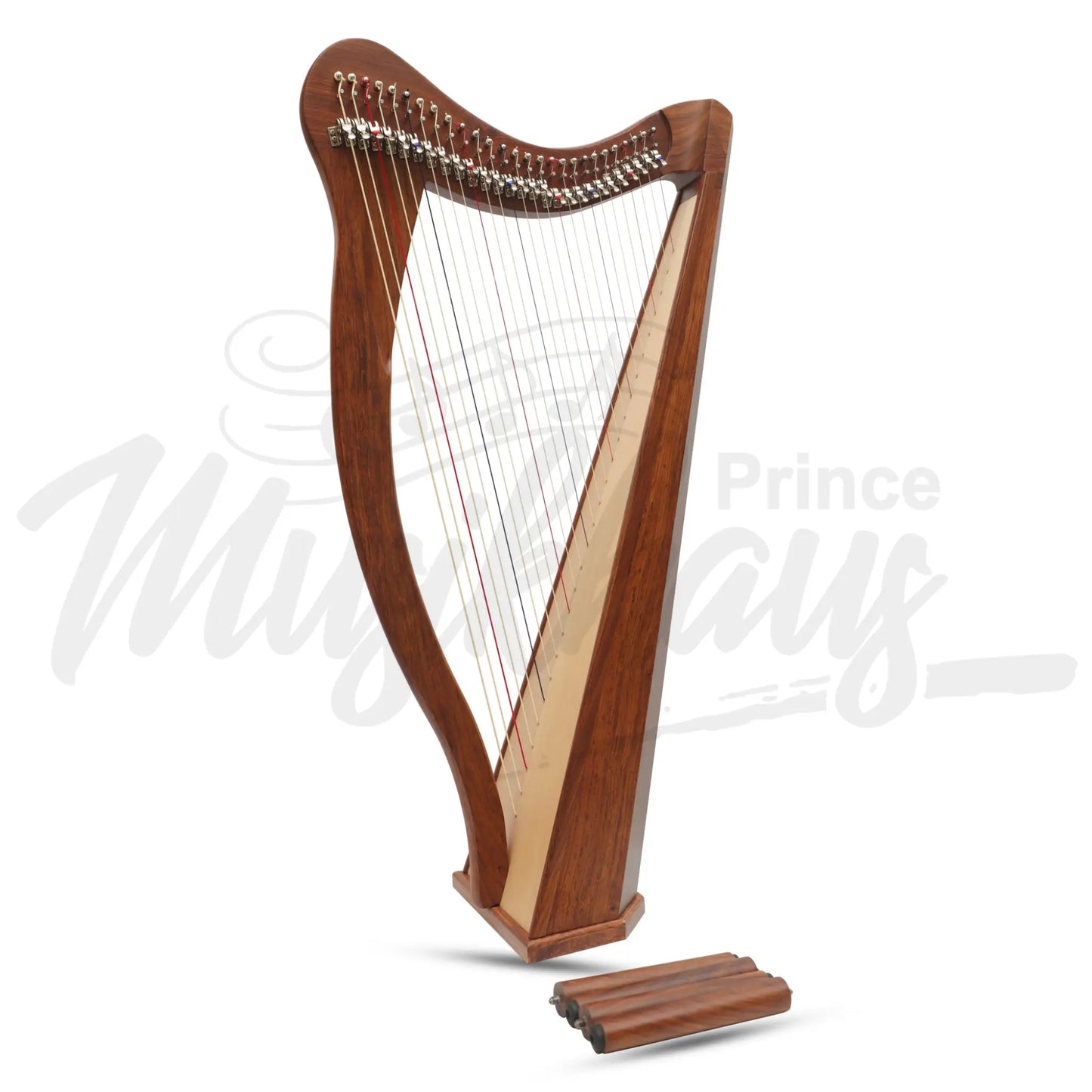 Muzikkon 27 String Ard Ri Harp Rosewood