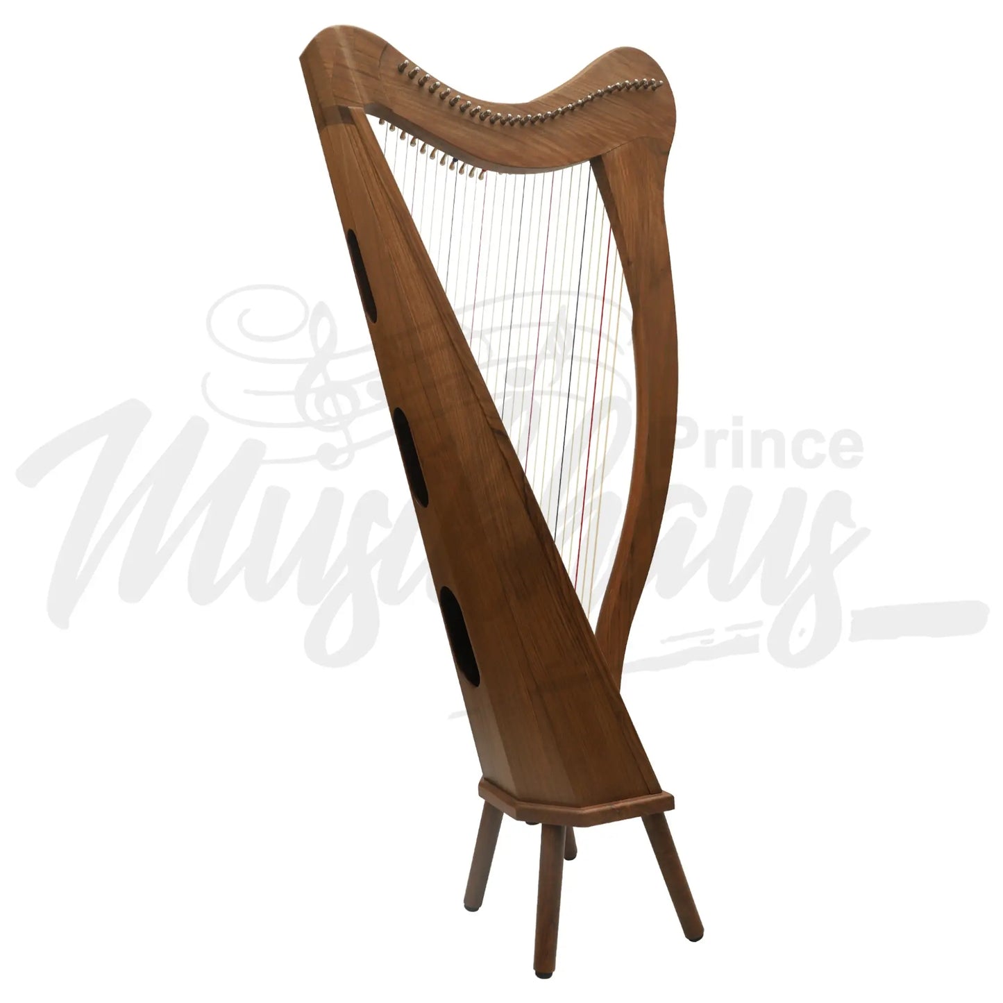 Muzikkon 27 String Ard Ri Harp Walnut