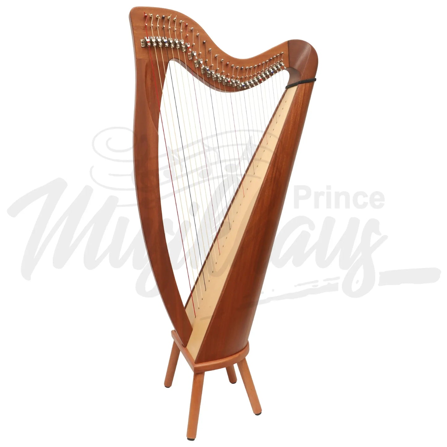 Muzikkon 28 String Claddagh Harp Mahogany