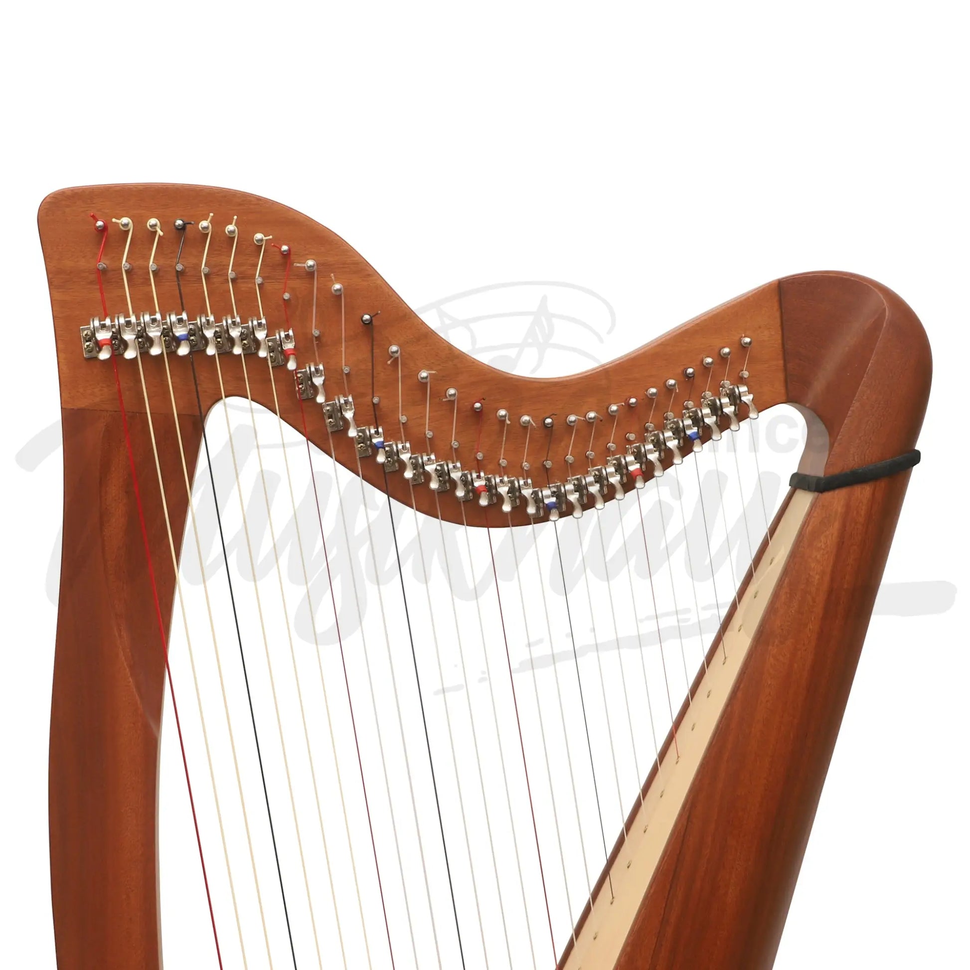 Muzikkon 28 String Claddagh Harp Mahogany