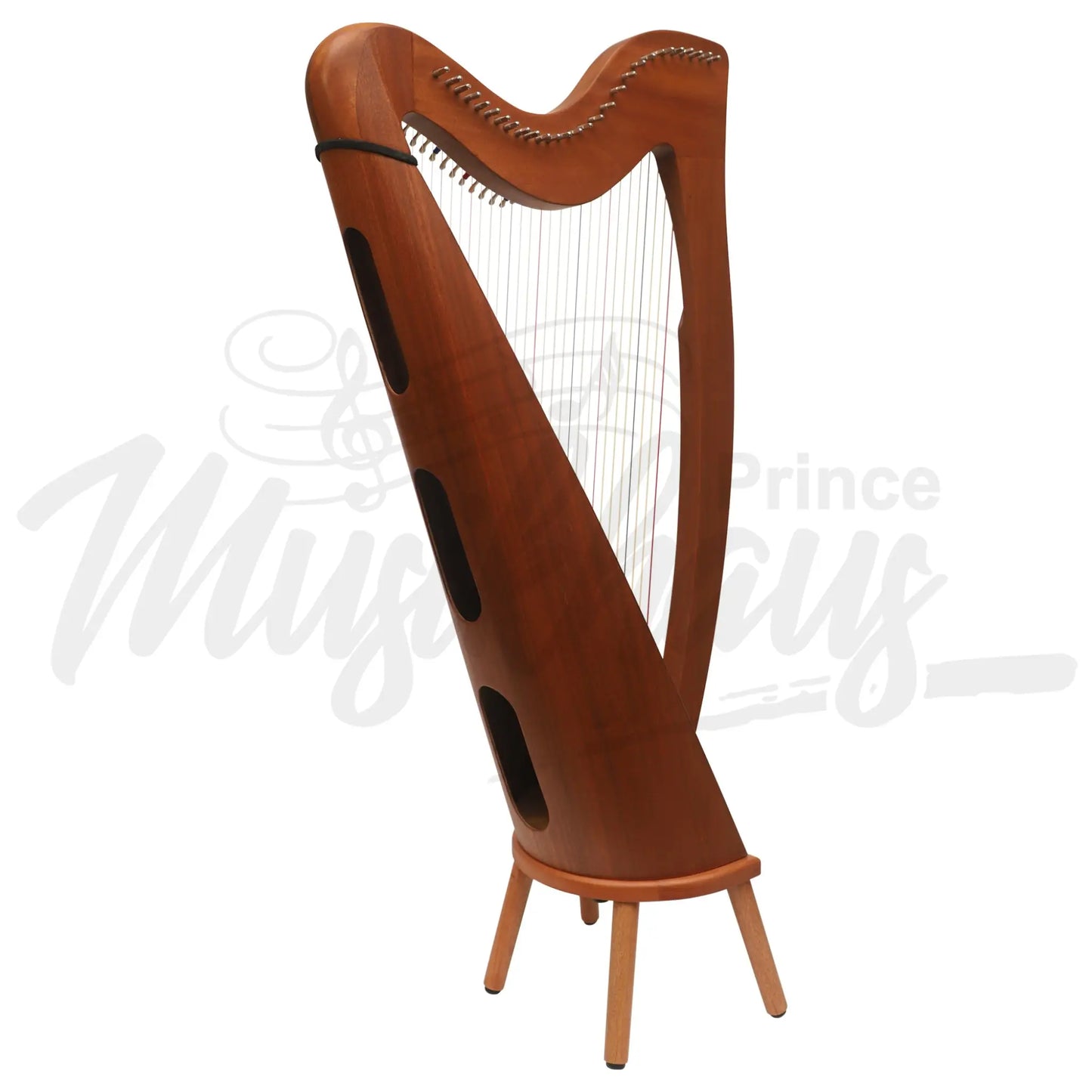 Muzikkon 28 String Claddagh Harp Mahogany