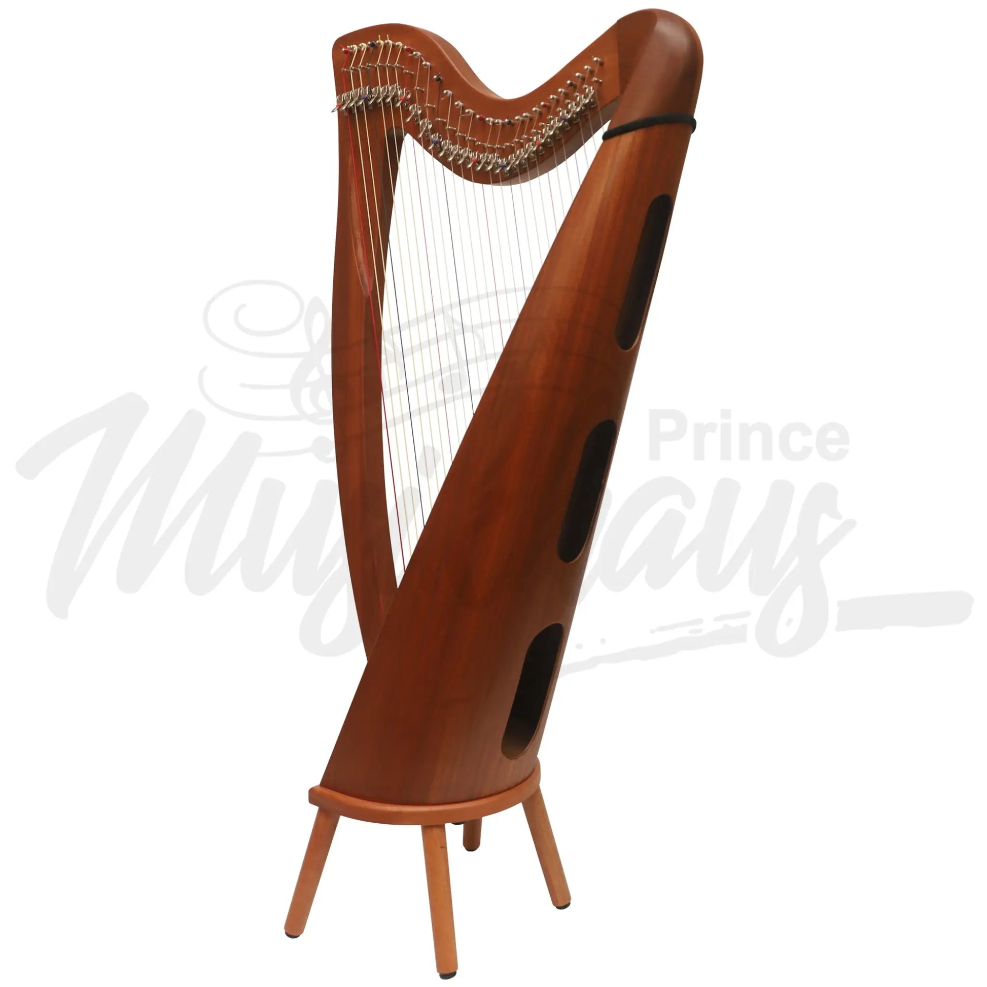 Muzikkon 28 String Claddagh Harp Mahogany