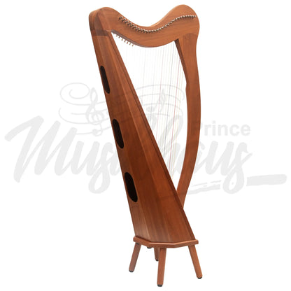 Muzikkon 29 String Ard Ri Harp Mahogany