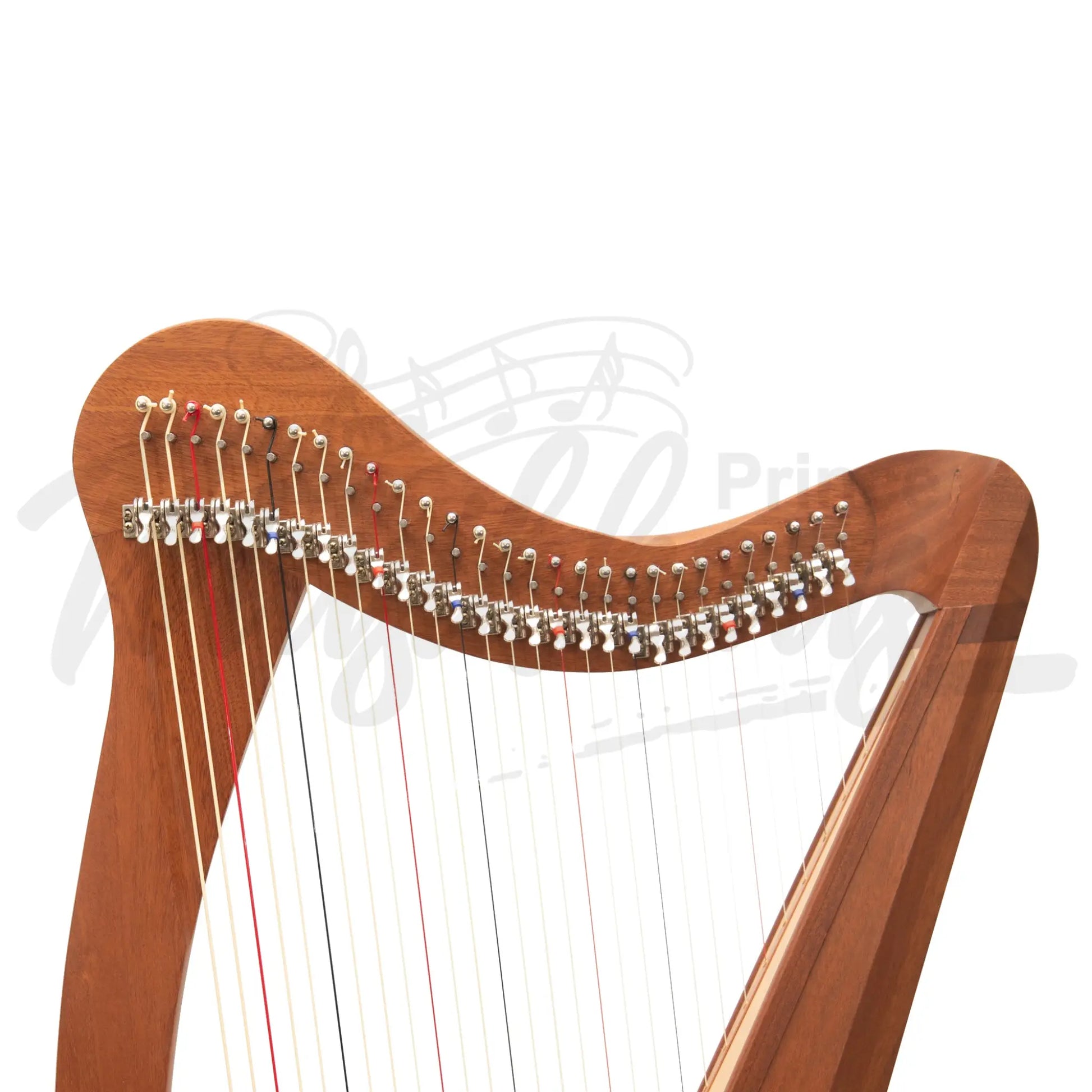 Muzikkon 29 String Ard Ri Harp Mahogany