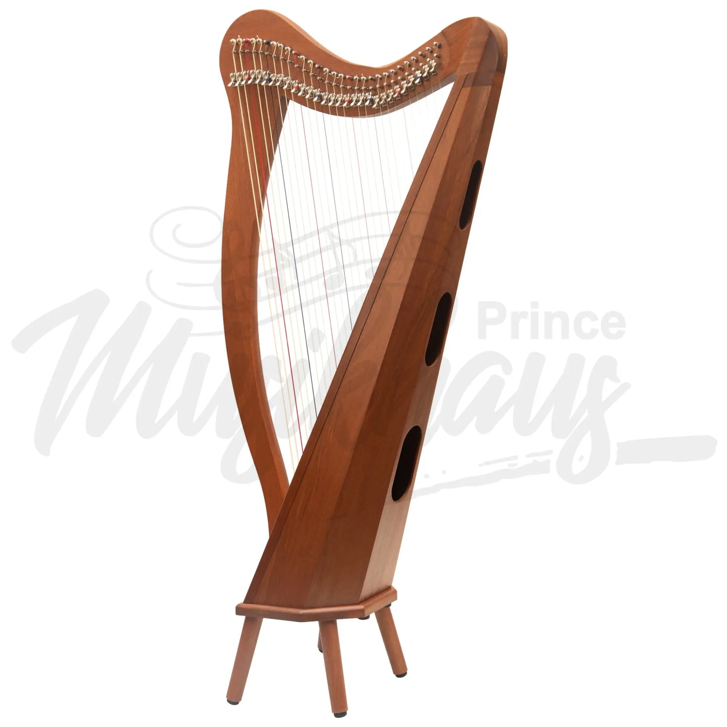 Muzikkon 29 String Ard Ri Harp Mahogany