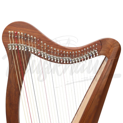 Muzikkon 29 String Ard Ri Harp Rosewood