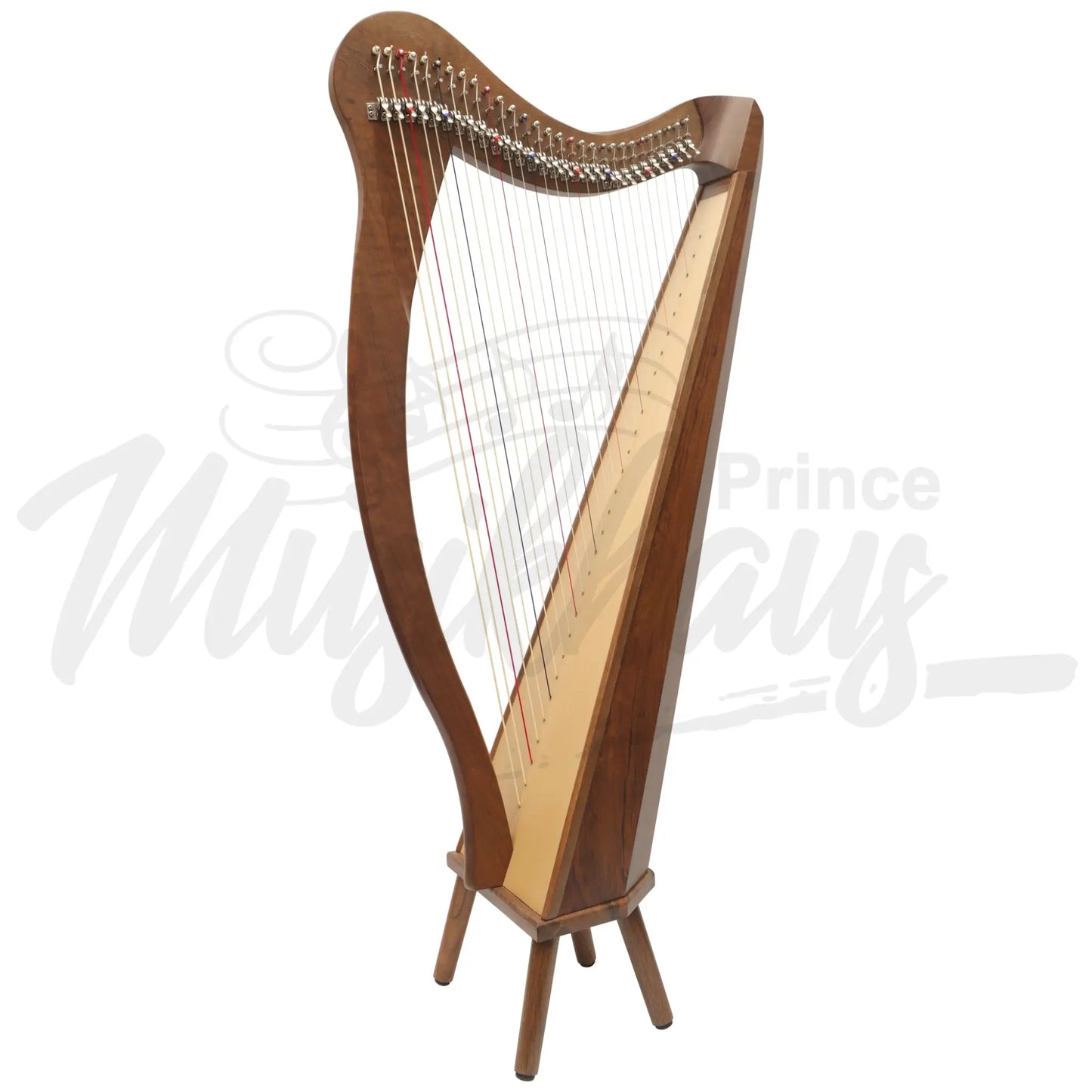 Muzikkon 29 String Ard Ri Harp Walnut