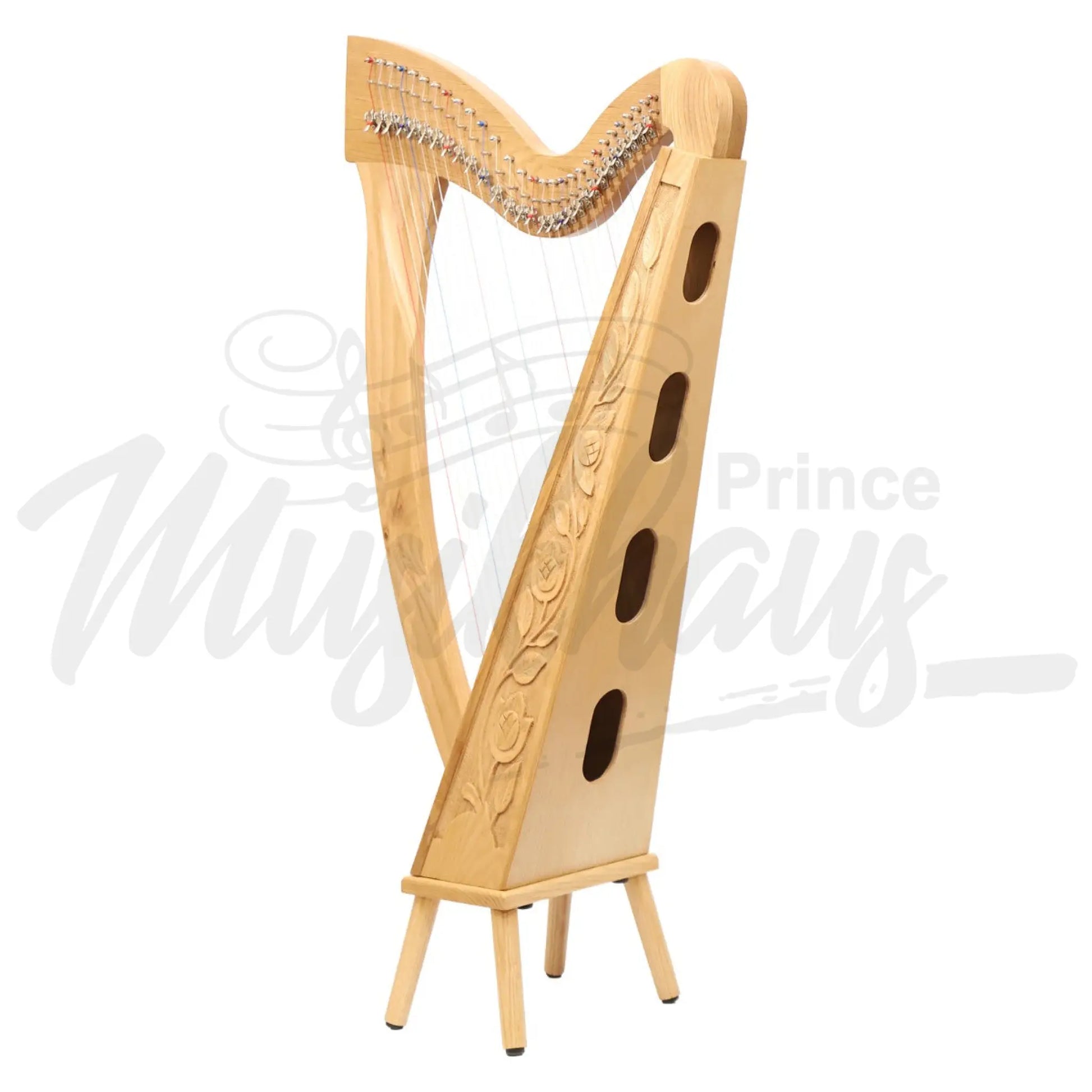 Muzikkon 29 String Trinity Harp Ashwood