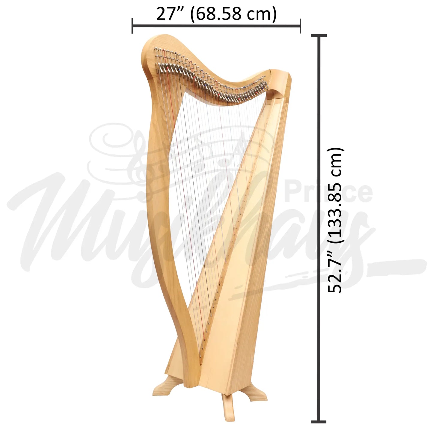 Muzikkon 36 String Ard Ri Harp Ashwood