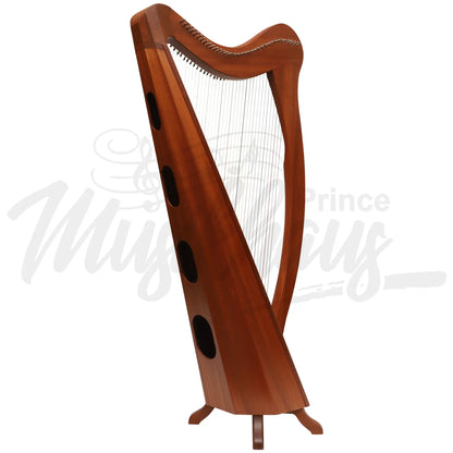 Muzikkon 36 String Ard Ri Harp Mahogany