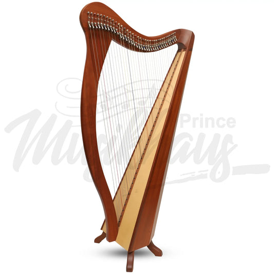 Muzikkon 36 String Ard Ri Harp Mahogany