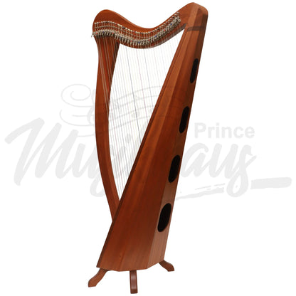 Muzikkon 36 String Ard Ri Harp Mahogany