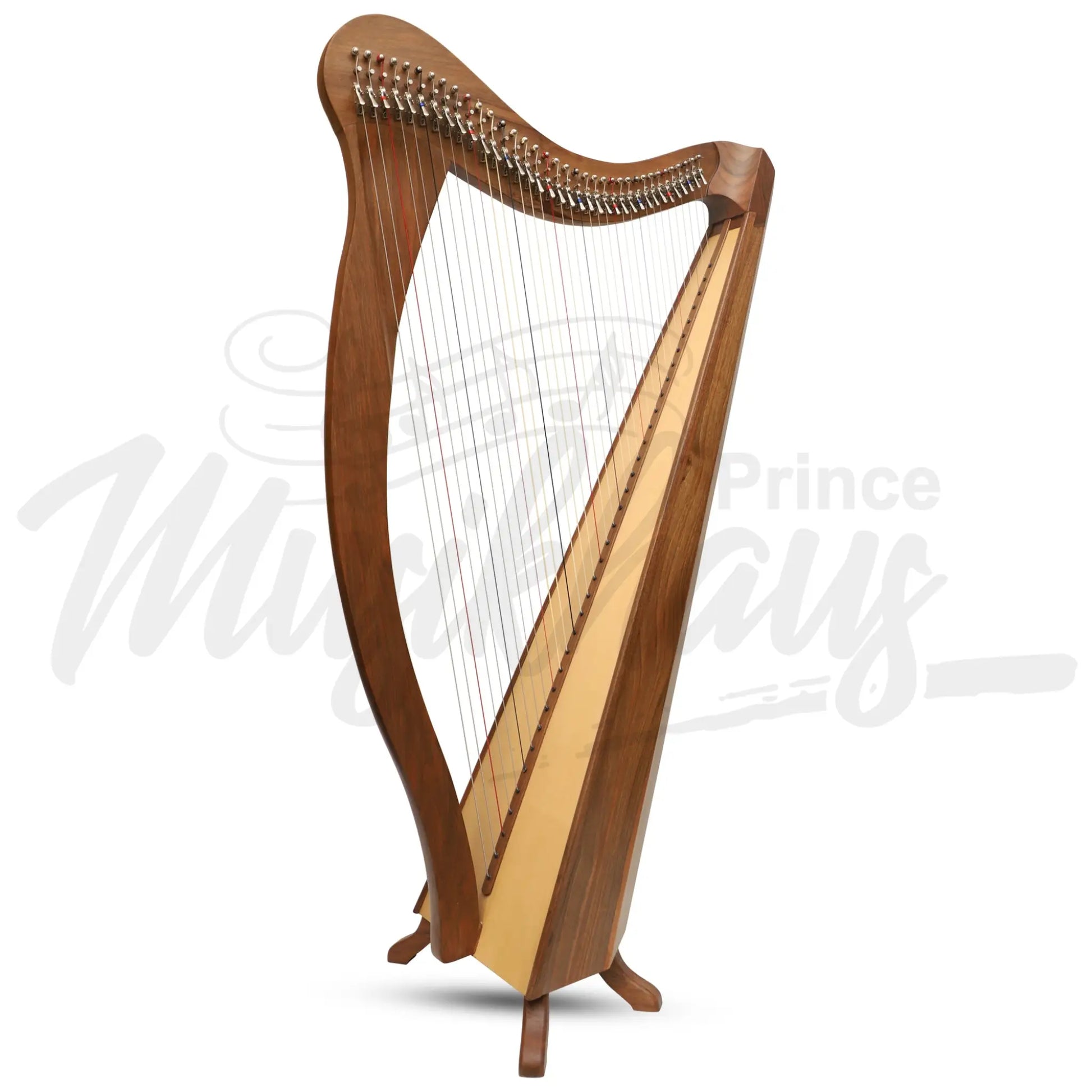 Muzikkon 36 String Ard Ri Harp Walnut