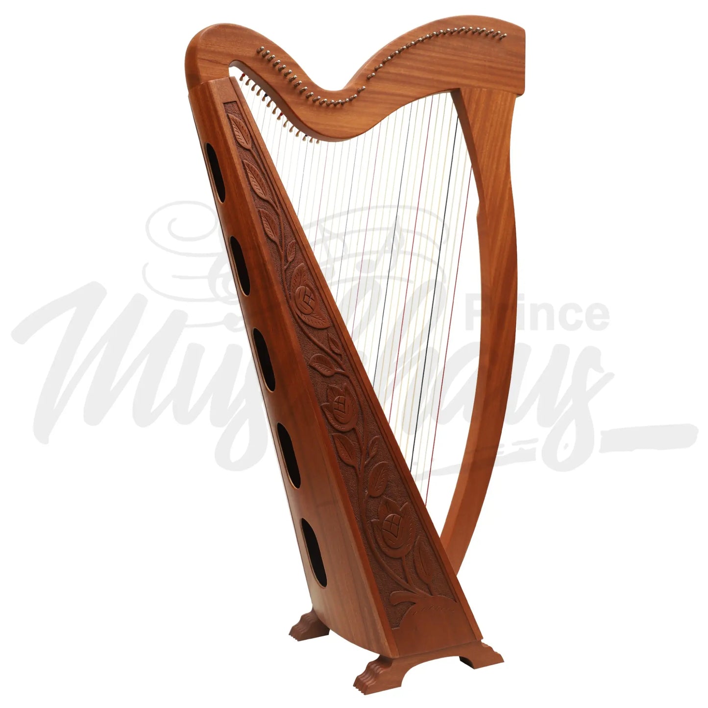 Muzikkon 36 Strings Trinity Harp Mahogany