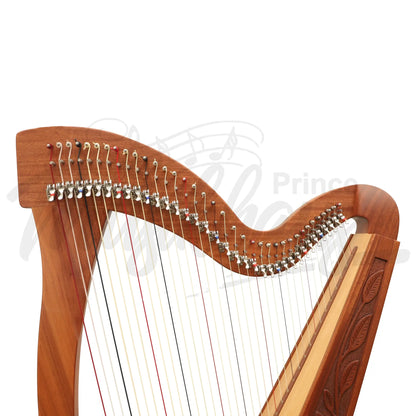 Muzikkon 36 Strings Trinity Harp Mahogany