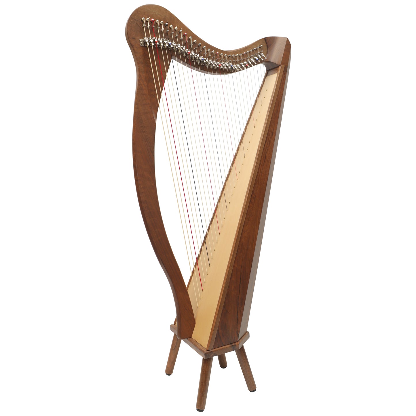 MUZIKKON 29 STRING ARD RI HARP WALNUT