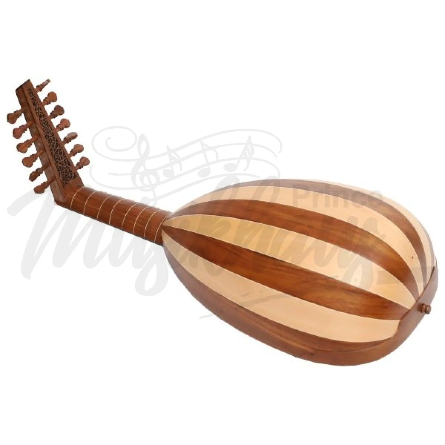 Muzikkon Descant Lute 7 Course Variegated Rosewood Lacewood