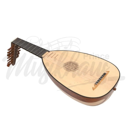 Muzikkon Descant Lute 7 Course Variegated Rosewood Lacewood