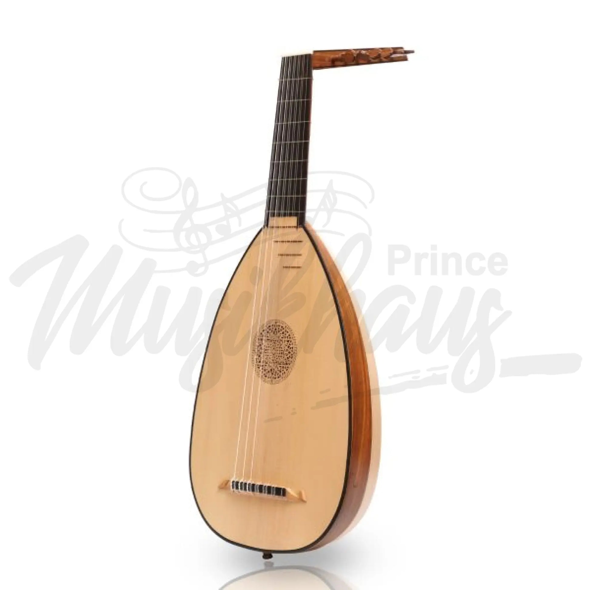 Muzikkon Descant Lute 7 Course Variegated Rosewood Lacewood