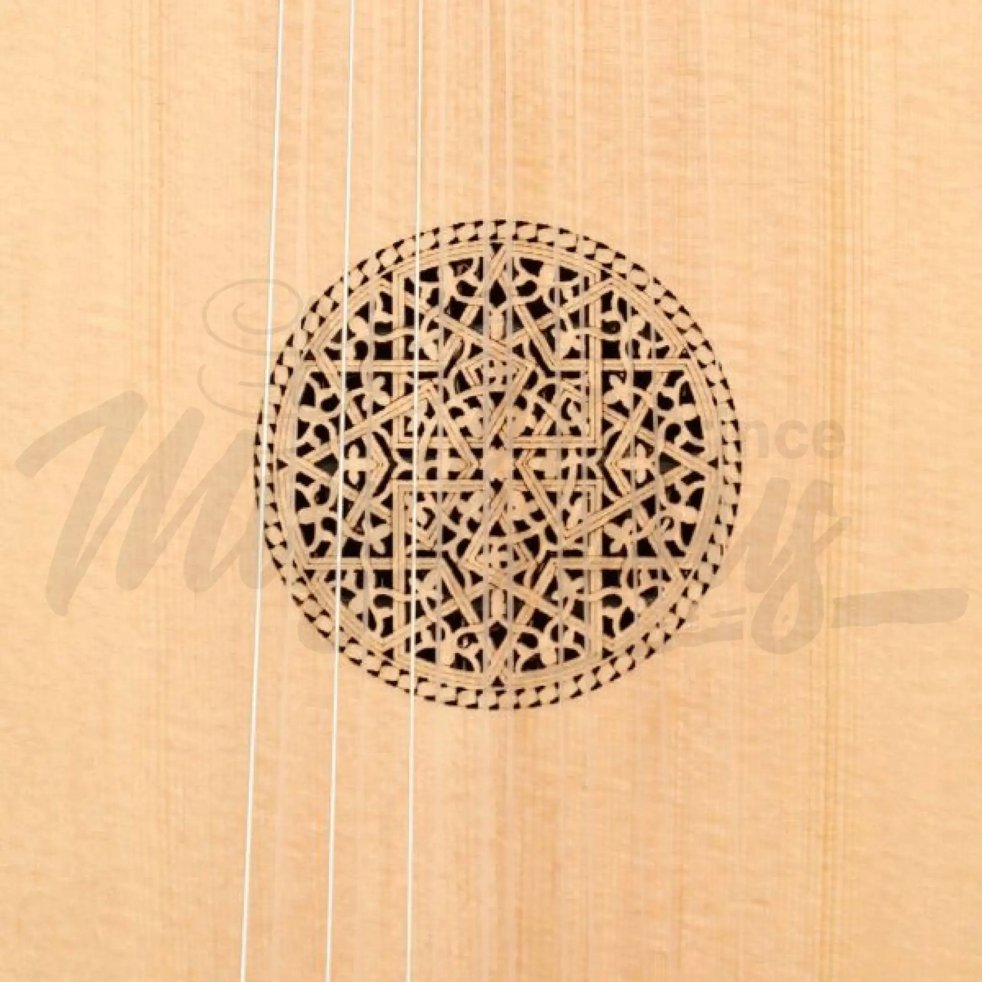 Muzikkon Descant Lute 7 Course Variegated Rosewood Lacewood