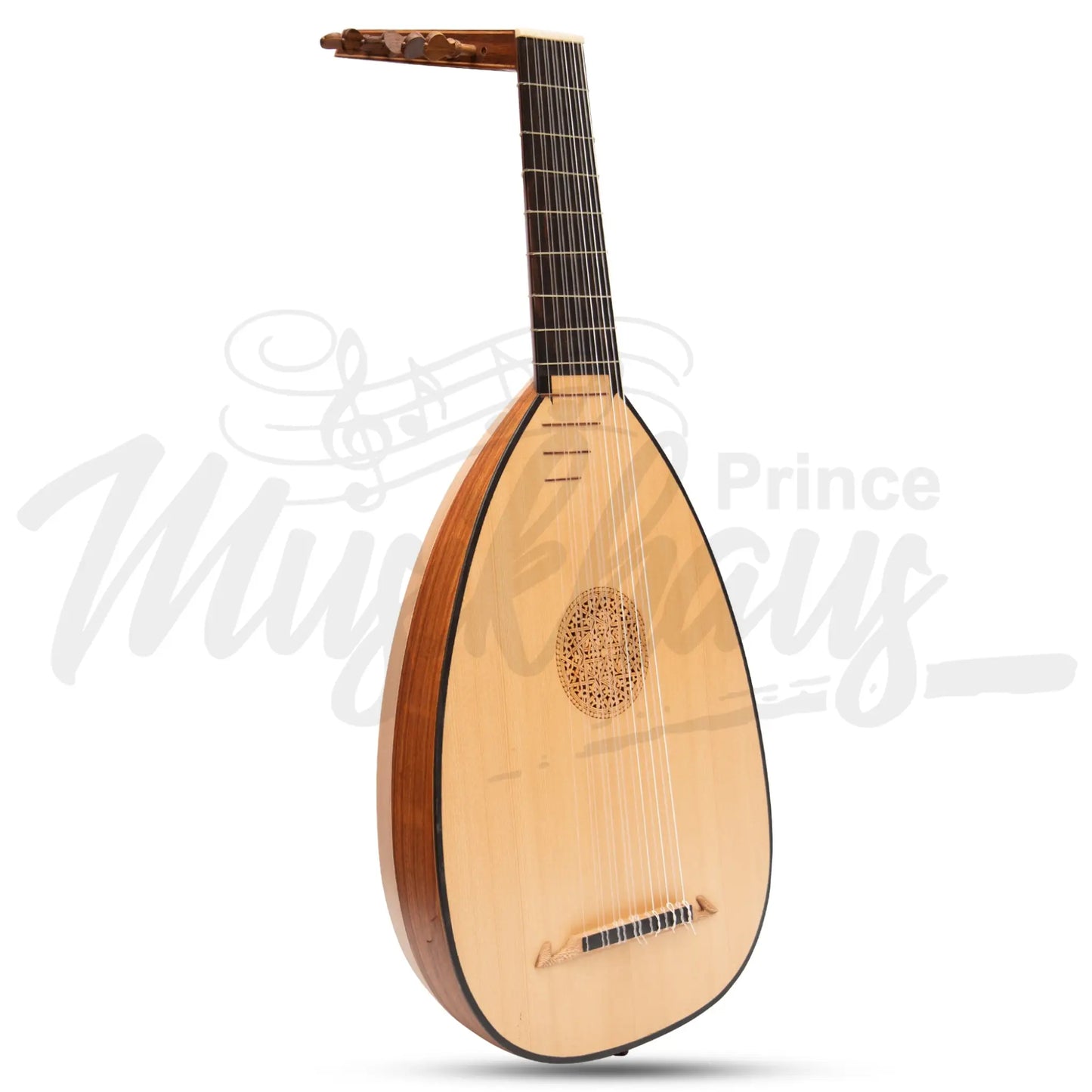 Muzikkon Descant Lute 7 Course Variegated Rosewood Lacewood Left Handed