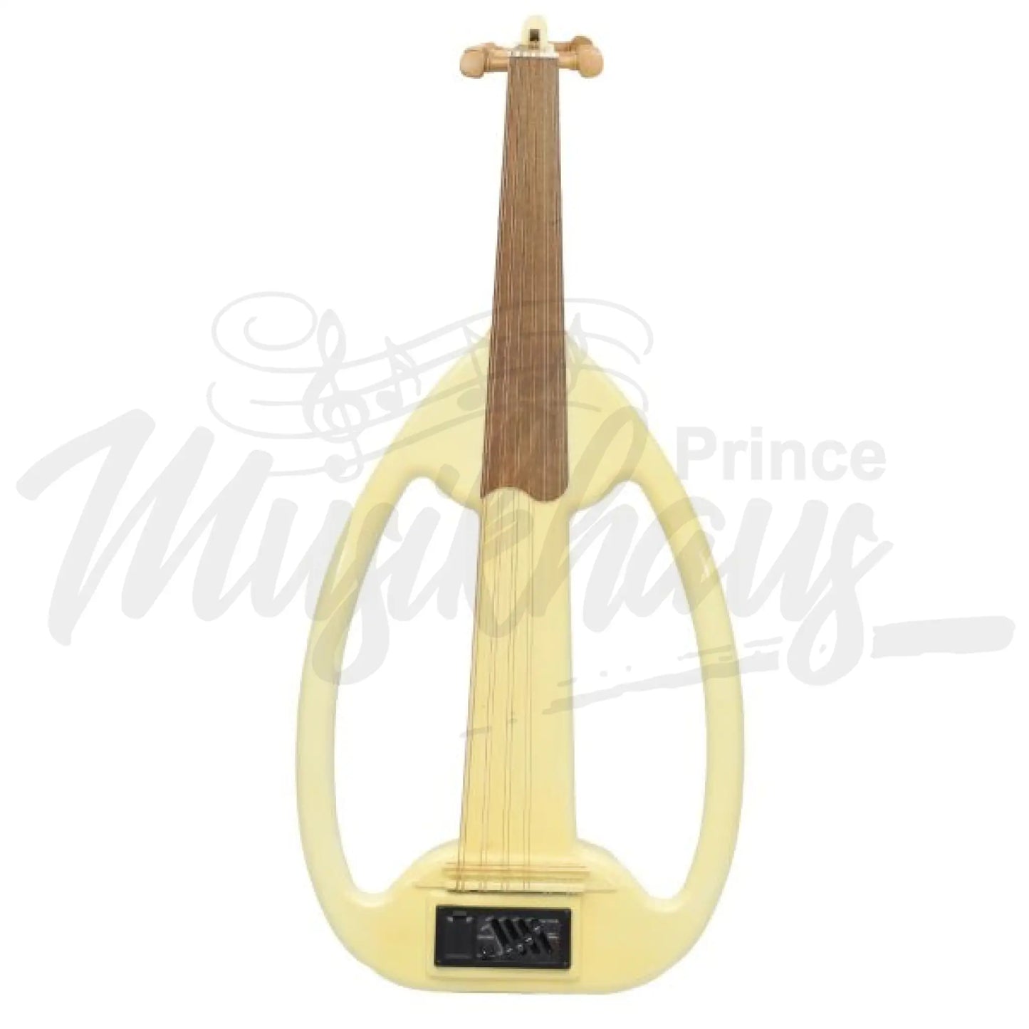 Muzikkon Electric Arabic Frame Oud With Pegs Lacewood White