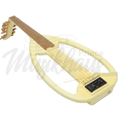 Muzikkon Electric Arabic Frame Oud With Pegs Lacewood White