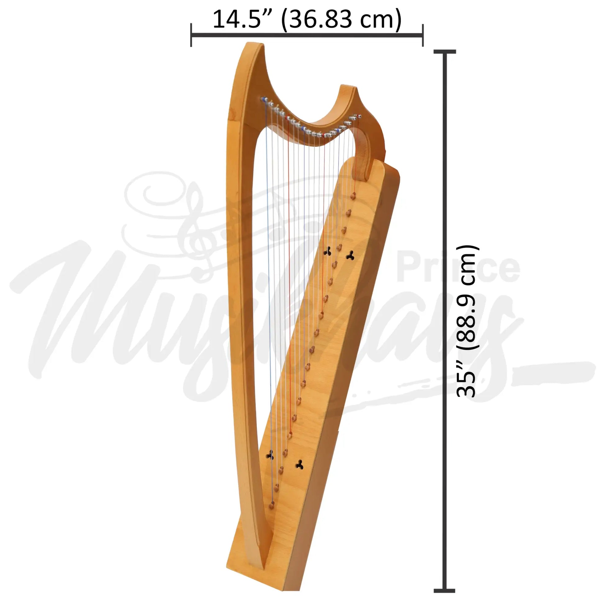 Muzikkon Gothic Harp 19 String Beechwood