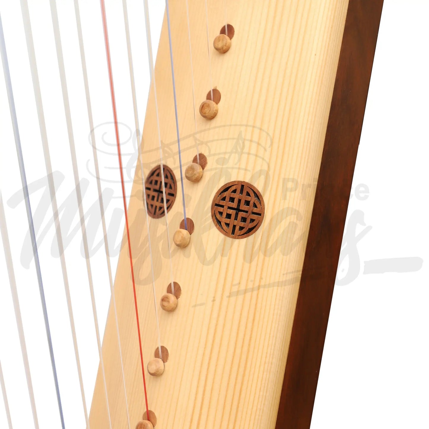 Muzikkon Gothic Harp 19 String Rosewood