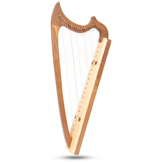 MUZIKKON GOTHIC HARP 19 STRING WALNUT